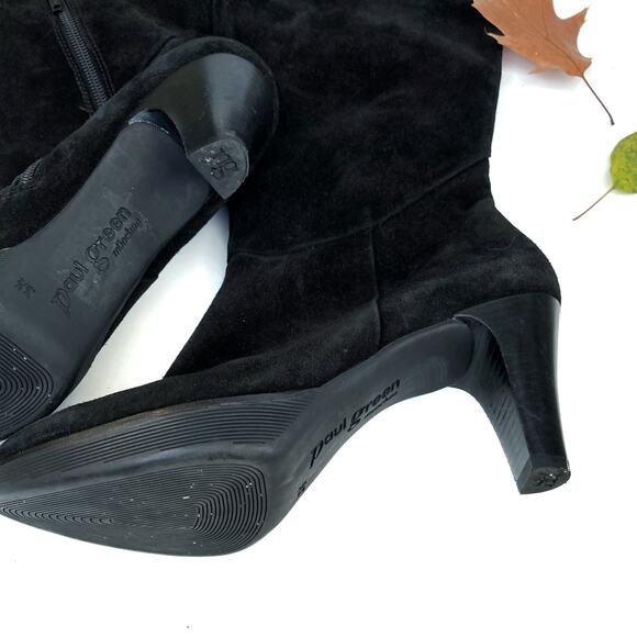 Paul Green Black Suede Over-the-Knee Boots | Equestrian Chic Meets Euro Street - Picture 15 of 16